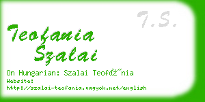 teofania szalai business card